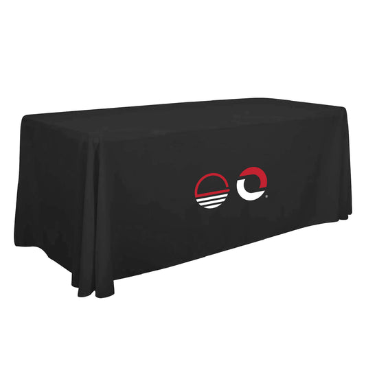 6' Economy Table Throw (Full-Color Front Only) - Combined Logo