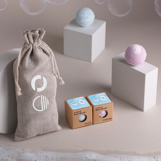 Luxury Bath Bomb 2-Piece Set - Combined Logo