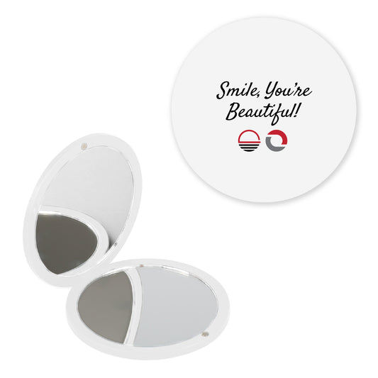 Kelly Compact Mirror - Combined Logo