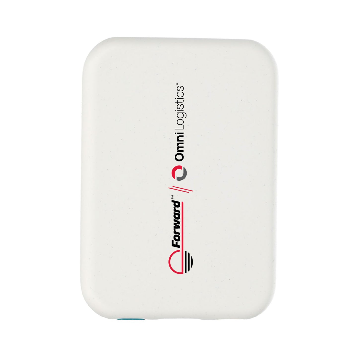 Recycled ABS 3000 mAh Wireless Power Bank - Combined Logo